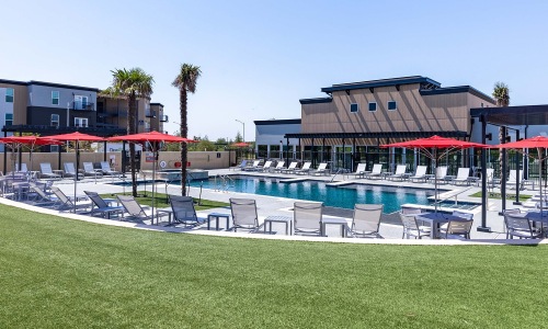 View of pool